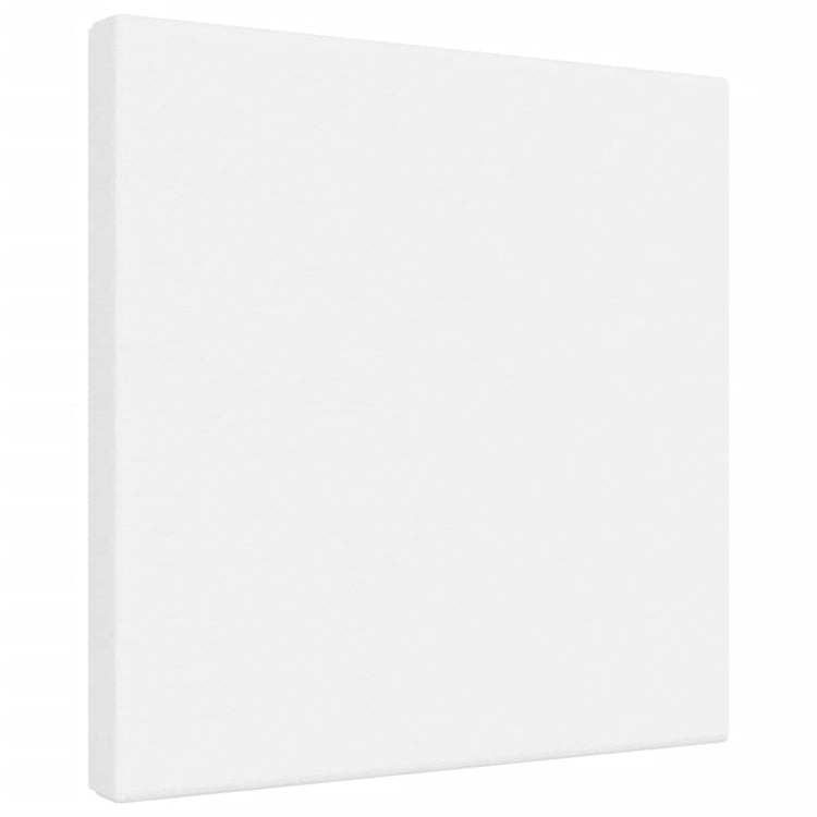 Vidaxl toile en toile 12 st tissu et pin massif blanc