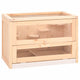 Vidaxl Hamsterkooi 60x35.5x42 cm Solid Pinewood
