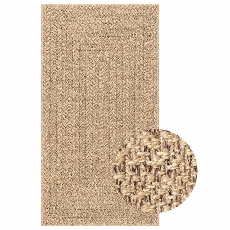 Vidaxl tapis zizur à l'intérieur et à l'extérieur de 80x150 cm de jute