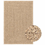 Vidaxl tapis zizur à l'intérieur et à l'extérieur de 120x170 cm de jute - afbeelding 1