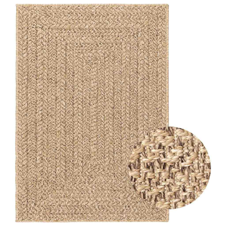 Vidaxl tapis zizur à l'intérieur et à l'extérieur de 160x230 cm de jute