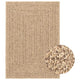 Vidaxl tapis zizur à l'intérieur et à l'extérieur de 160x230 cm de jute