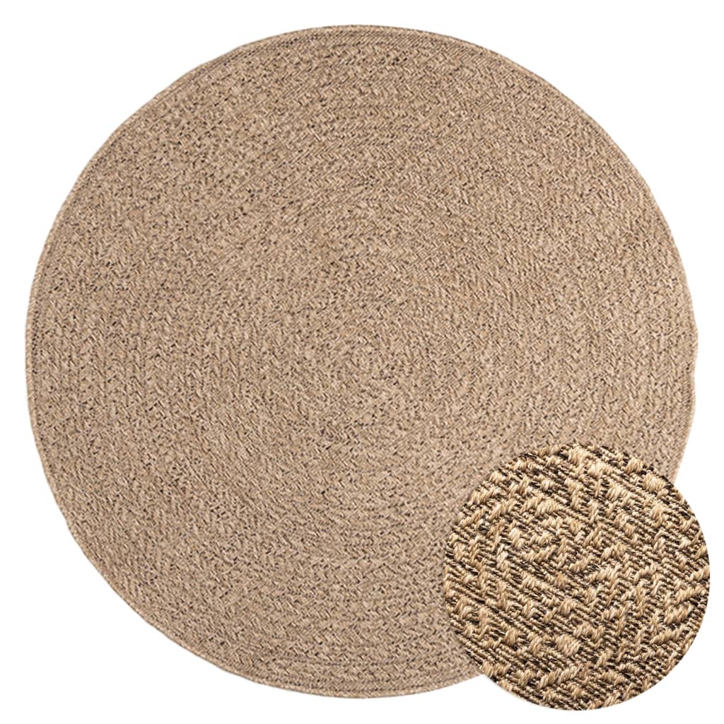 Vidaxl tapis zizur à l'intérieur et à l'extérieur de 120 cm de jute de jute