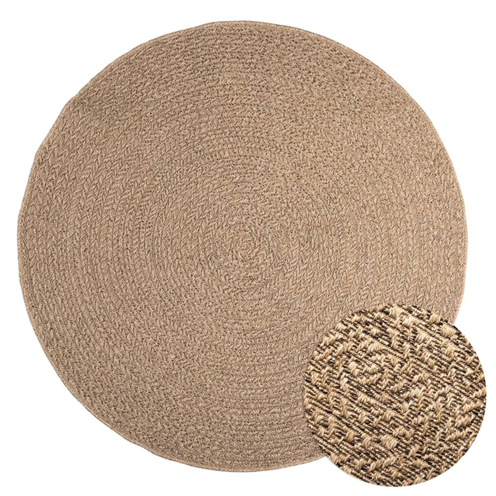 Vidaxl tapis zizur à l'intérieur et à l'extérieur de 160 cm de jute de jute