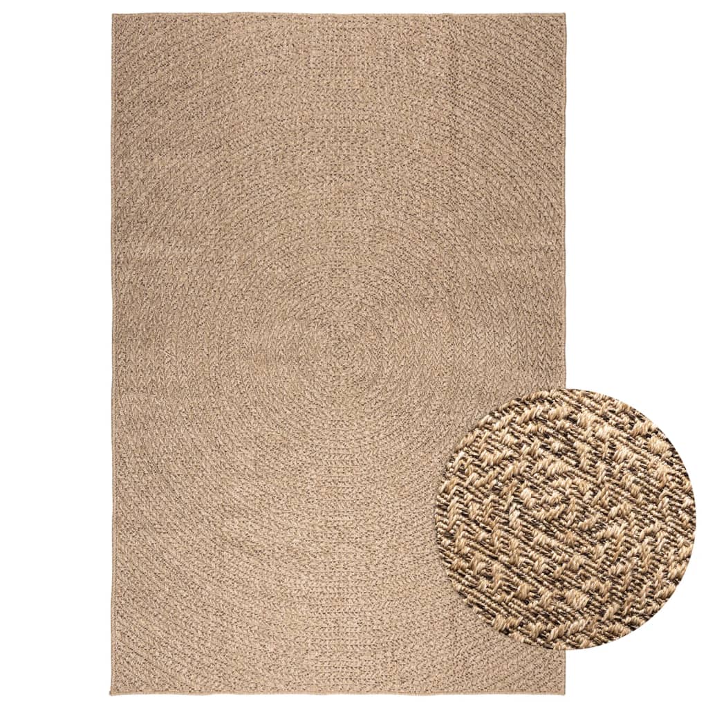 Vidaxl tapis zizur à l'intérieur et à l'extérieur de 160x230 cm de jute