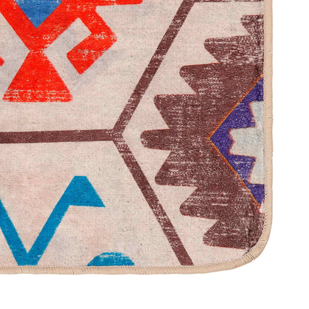 Vidaxl tapis lavable anti-glip 80x150 cm multicolore