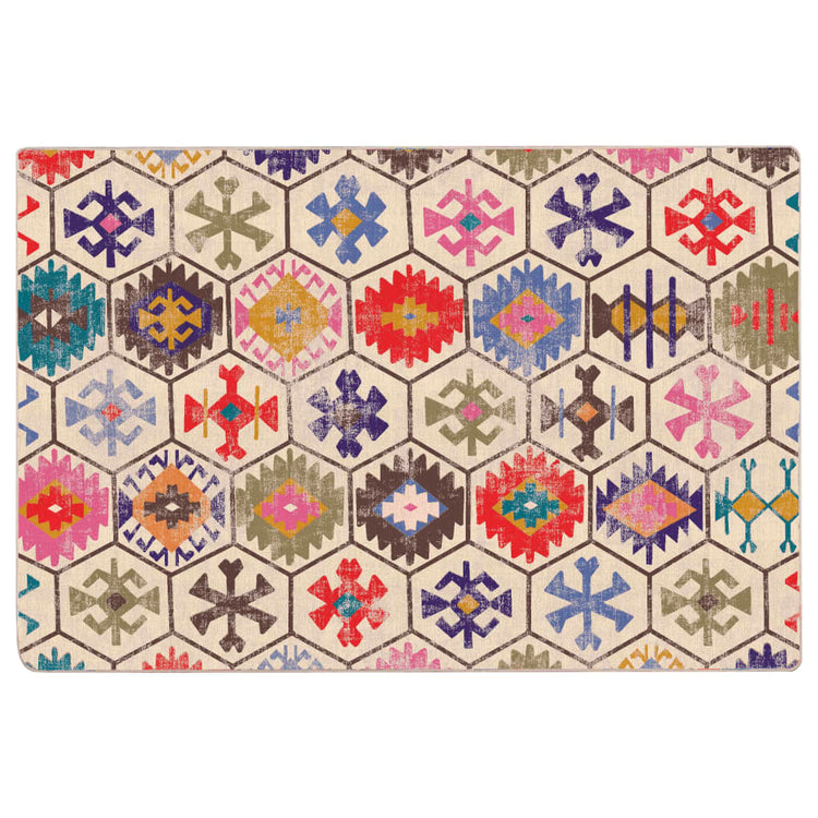 Vidaxl tapis lavable antidérapant 120x180 cm multicolore