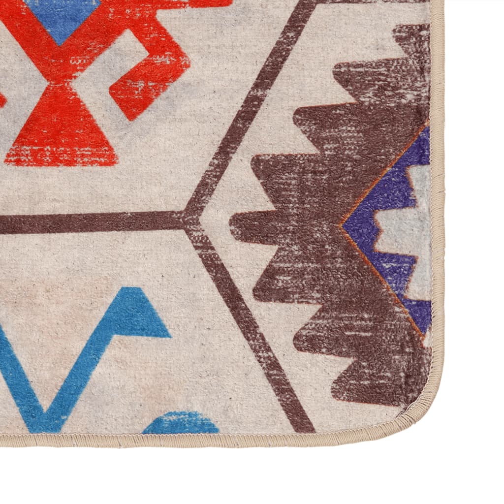 Vidaxl tapis lavable antidérapant 120x180 cm multicolore