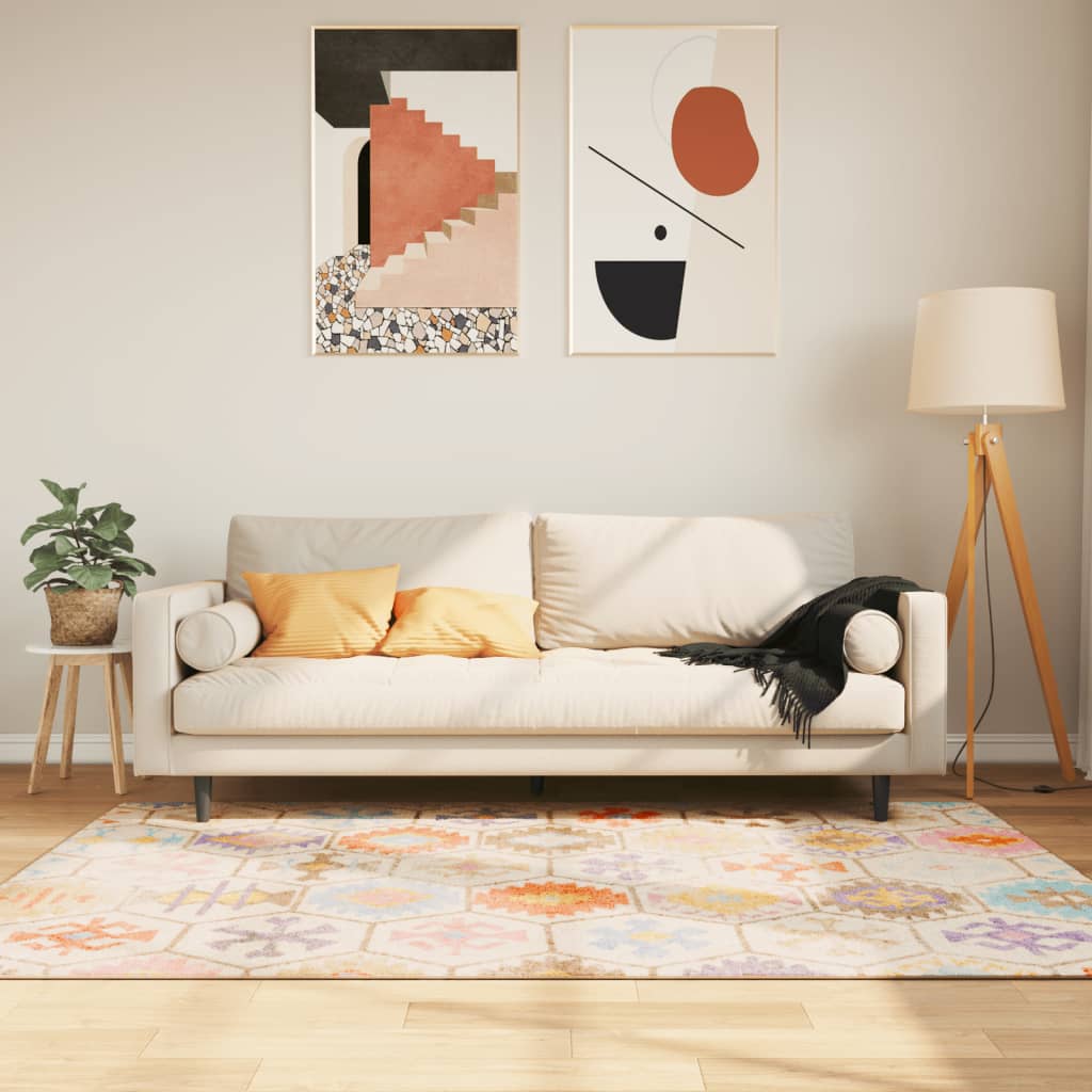 Vidaxl tapis lavable antidérapant 120x180 cm multicolore