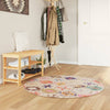 Vidaxl tapis lavable antidérapant Ø 120 cm multicolore