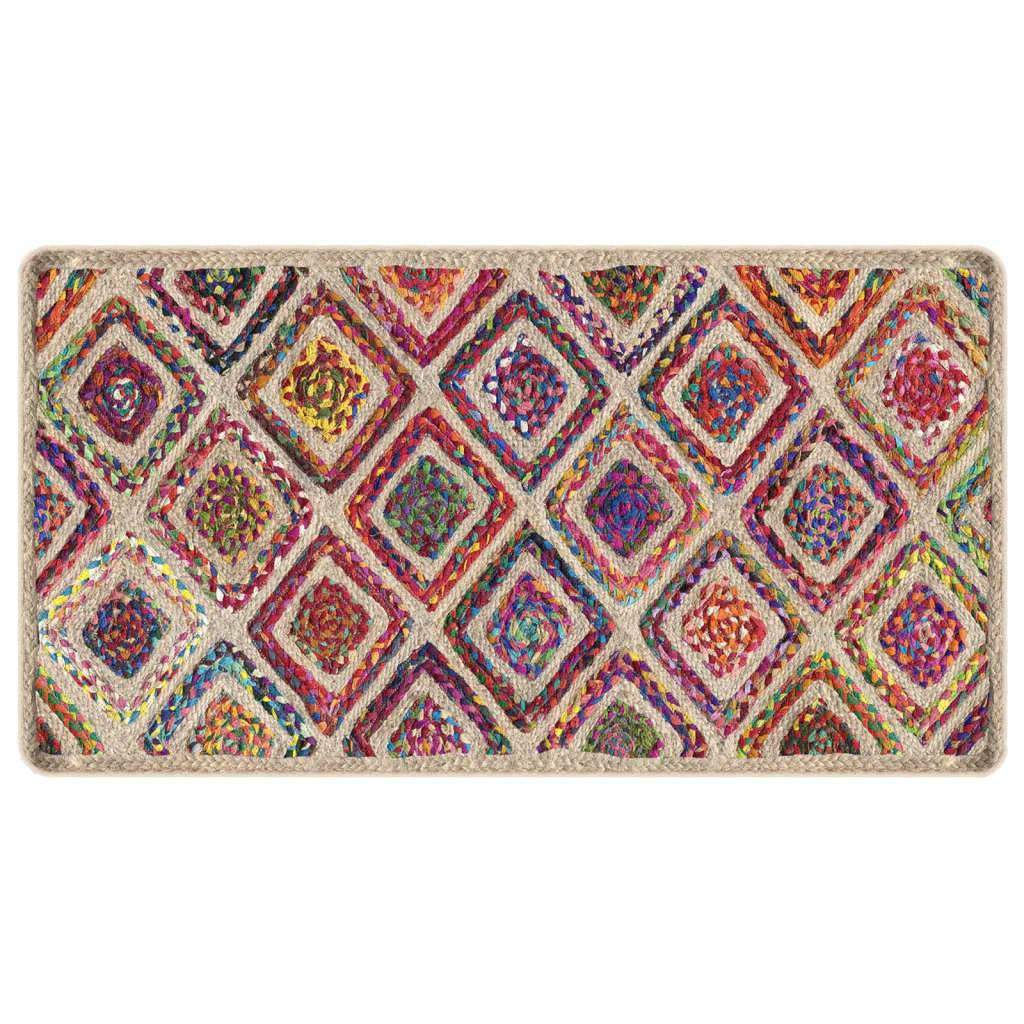 Vidaxl tapis lavable anti-glip 80x150 cm multicolore