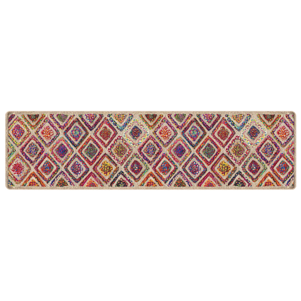 Vidaxl tapis lavable anti-glip 80x300 cm multicolore