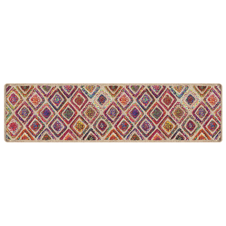Vidaxl tapis lavable anti-glip 80x300 cm multicolore