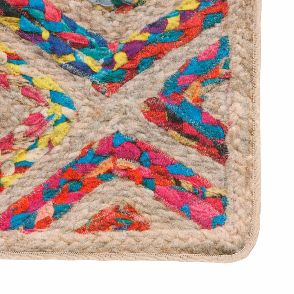 Vidaxl tapis lavable anti-glip 160x230 cm multicolore