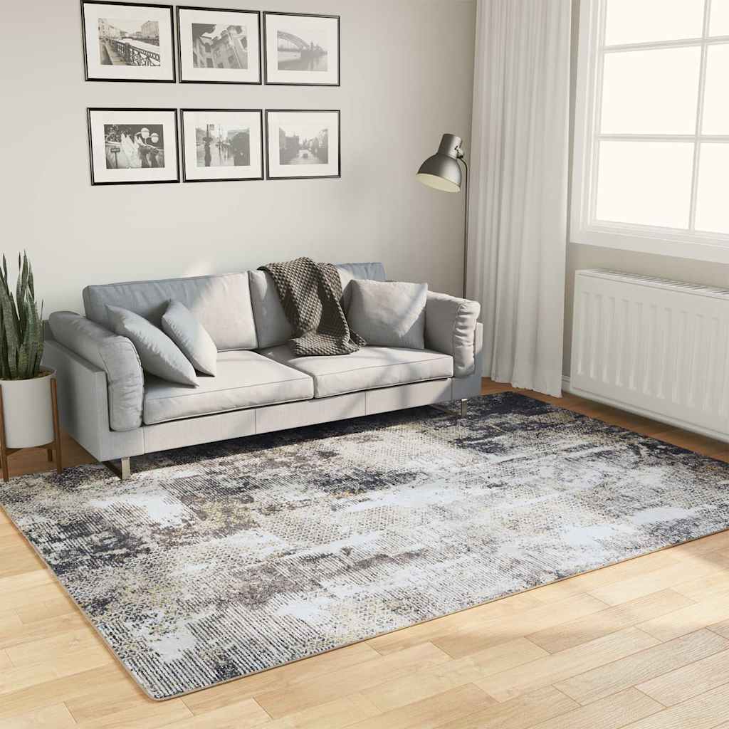 Vidaxl tapis lavable anti-glip 160x230 cm multicolore
