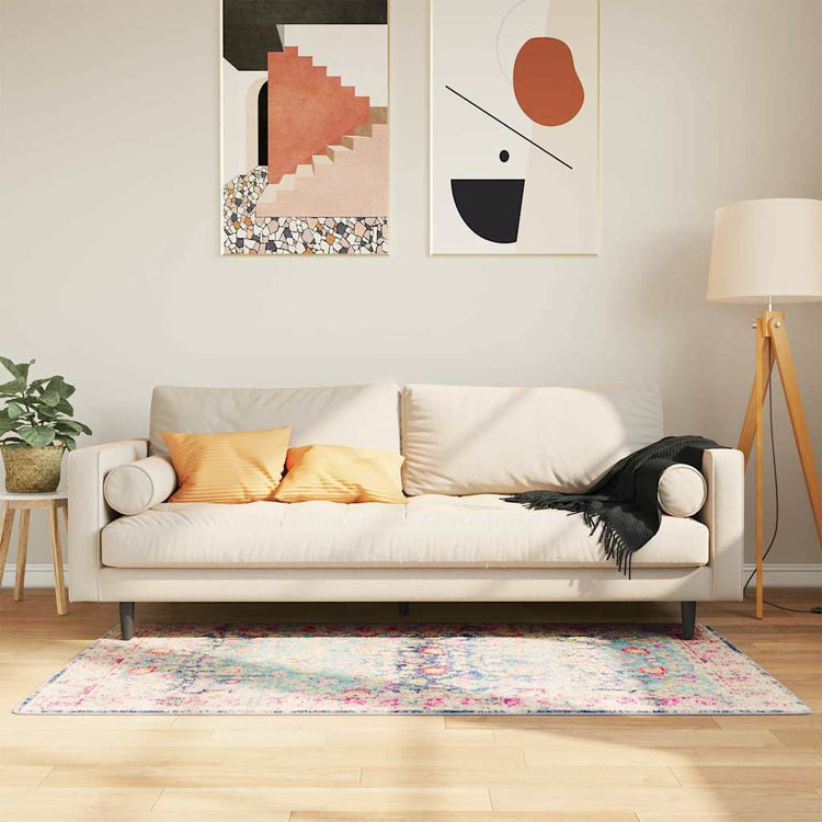 Vidaxl tapis lavable anti-glip 80x150 cm multicolore