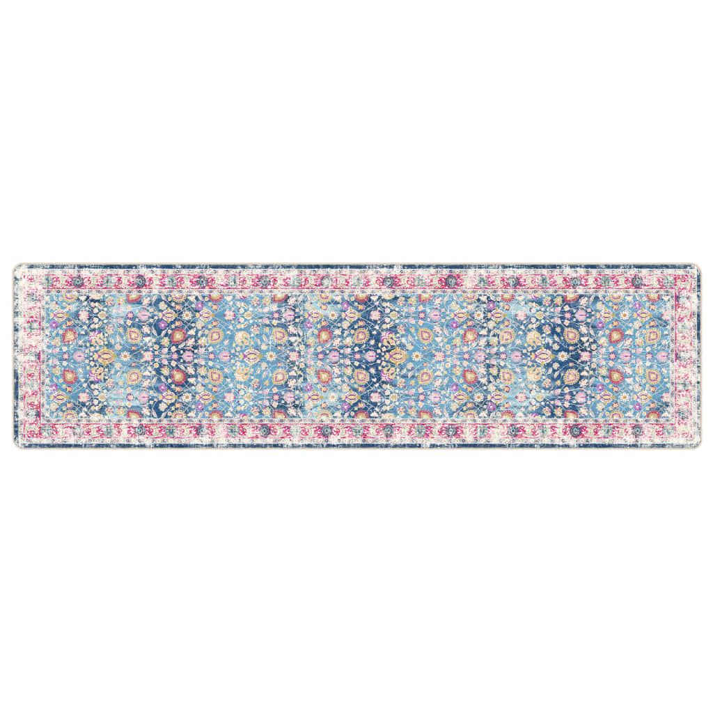 Vidaxl tapis lavable anti-glip 80x300 cm multicolore