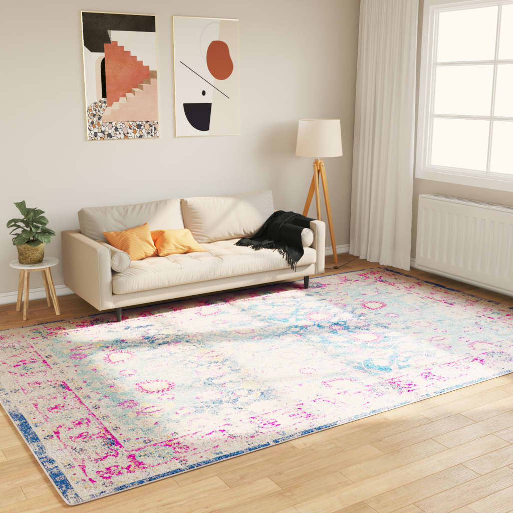 Vidaxl tapis lavable antidérapant 190x300 cm multicolore