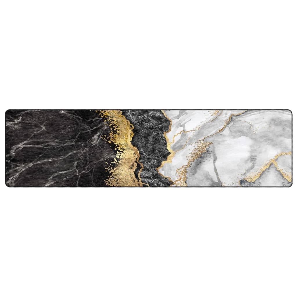 Vidaxl tapis lavable anti-glip 80x300 cm multicolore