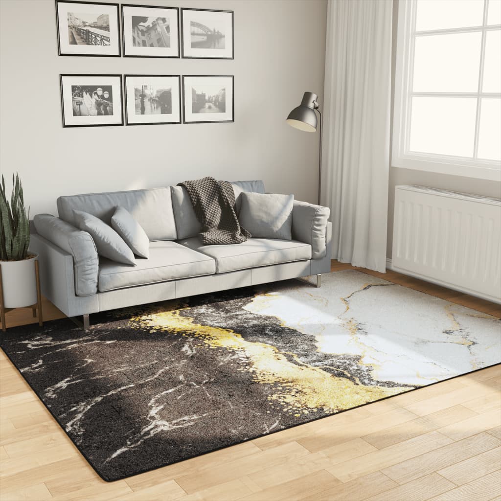 Vidaxl tapis lavable anti-glip 160x230 cm multicolore
