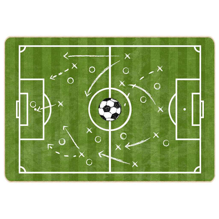 Vidaxl Children's Floor Raping Soccer Field Washable Anti -slip 160x230 cm vert