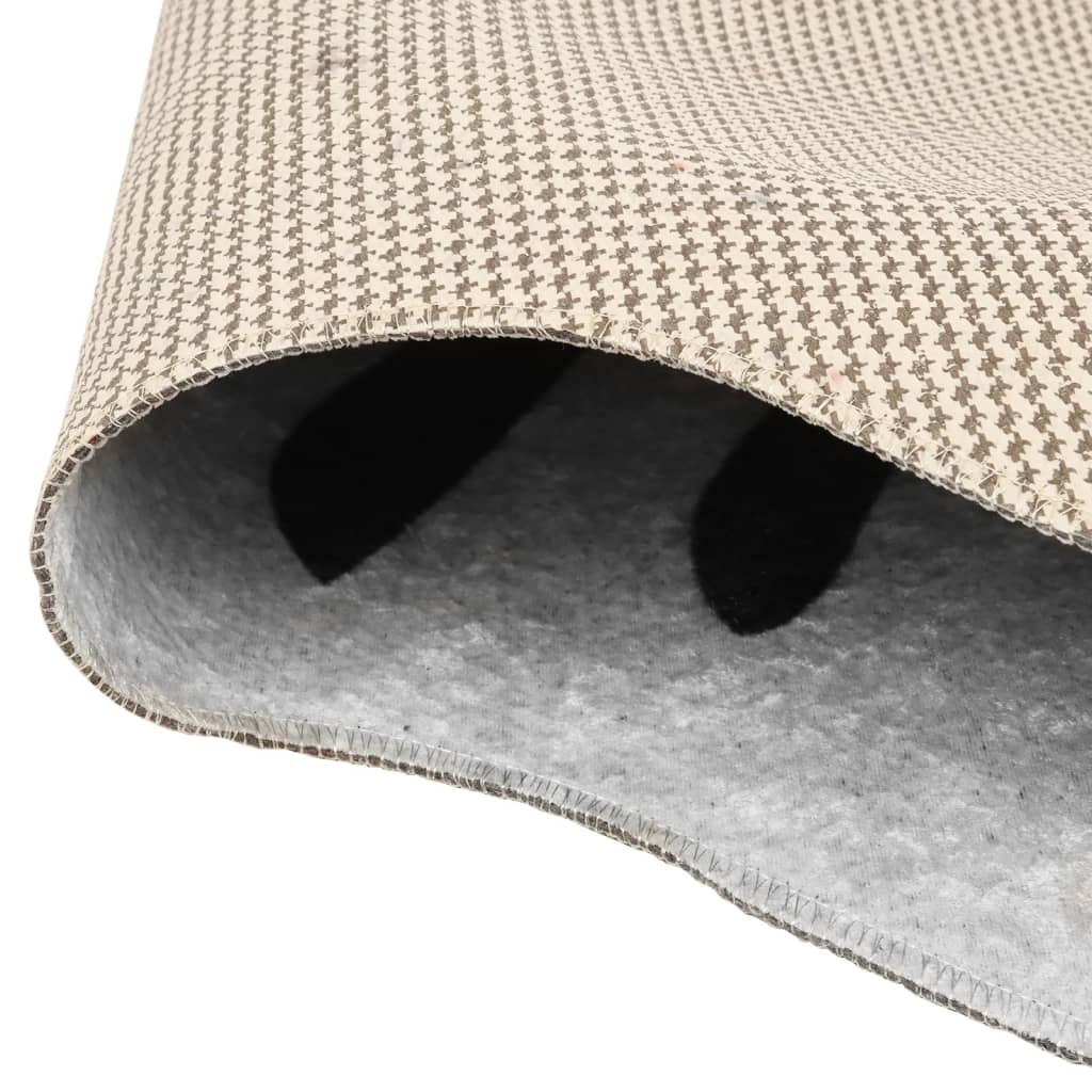 Vidaxl tapis zébra motif lavable anti-glip 120x170 cm blanc noir