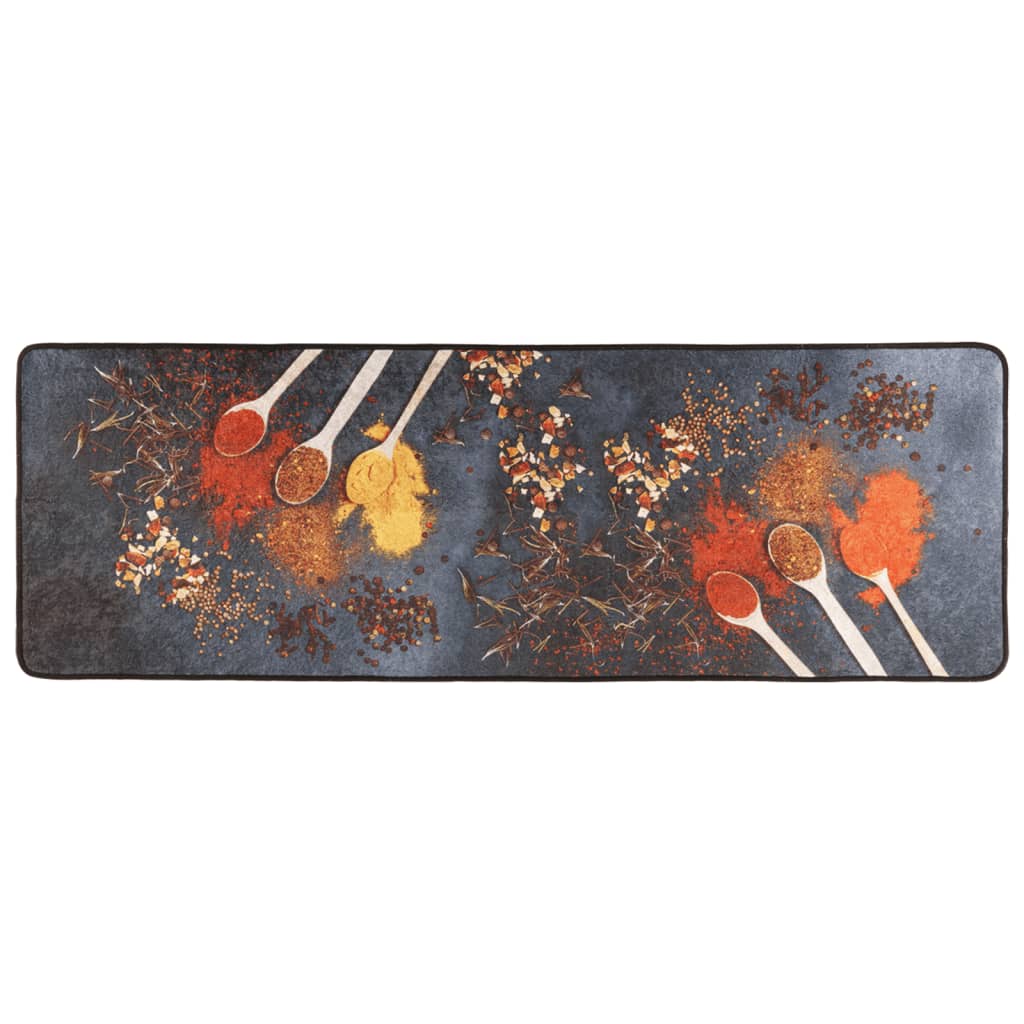 Vidaxl Cuisine Mat lavable Anti-Slip 60x180 cm Multiolore
