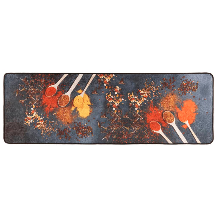 Vidaxl Cuisine Mat lavable Anti-Slip 60x180 cm Multiolore