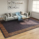 Vidaxl tapis lavable antidérapant 400x300 cm noir et or de couleur