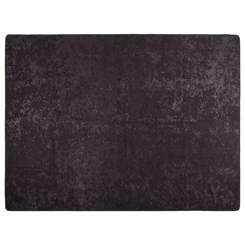 Tapis vidaxl Anti-slip lavable 400x300 cm de couleur anthracite