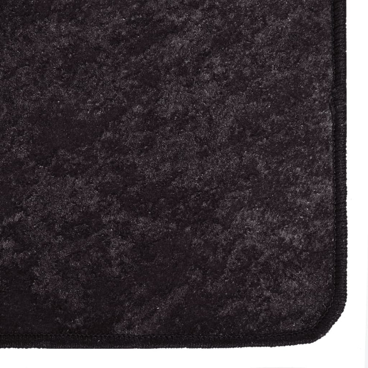 Tapis vidaxl Anti-slip lavable 400x300 cm de couleur anthracite