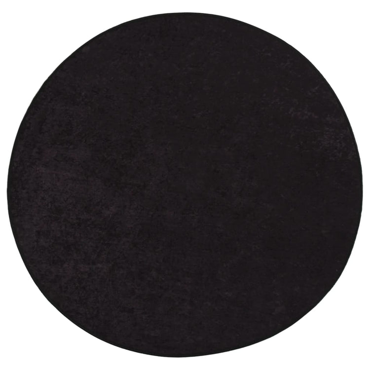 Tapis vidaxl Anti-slip lavable Ø 200 cm de couleur anthracite