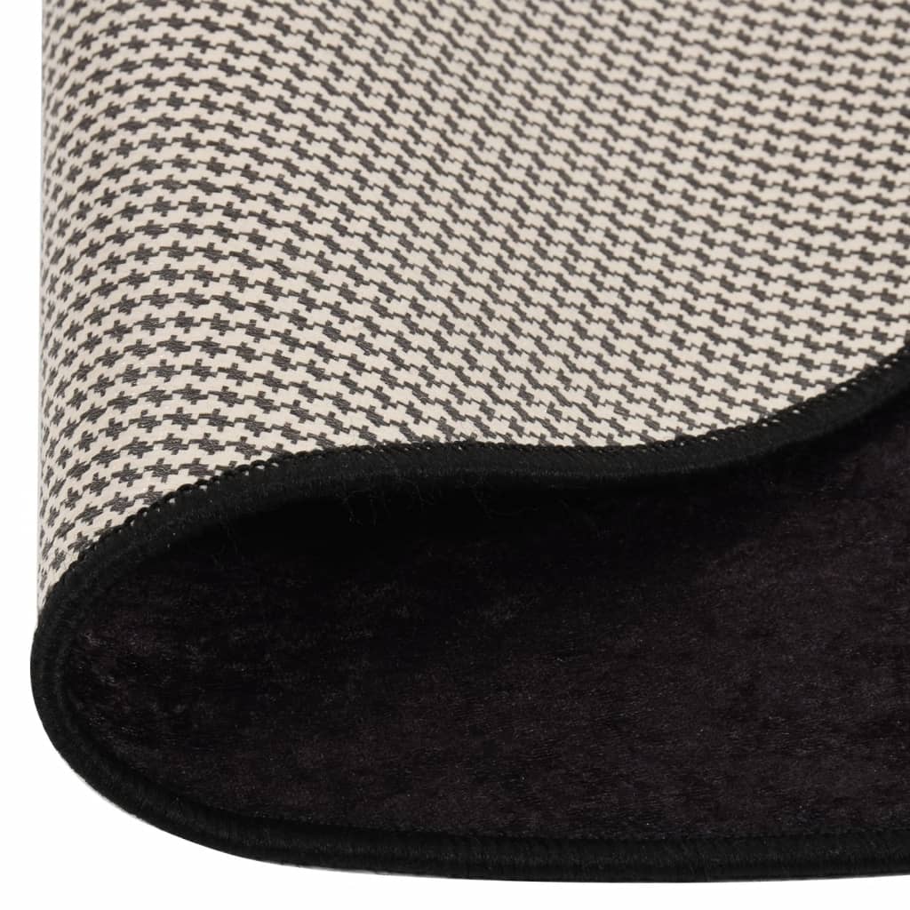 Tapis vidaxl Anti-slip lavable Ø 200 cm de couleur anthracite