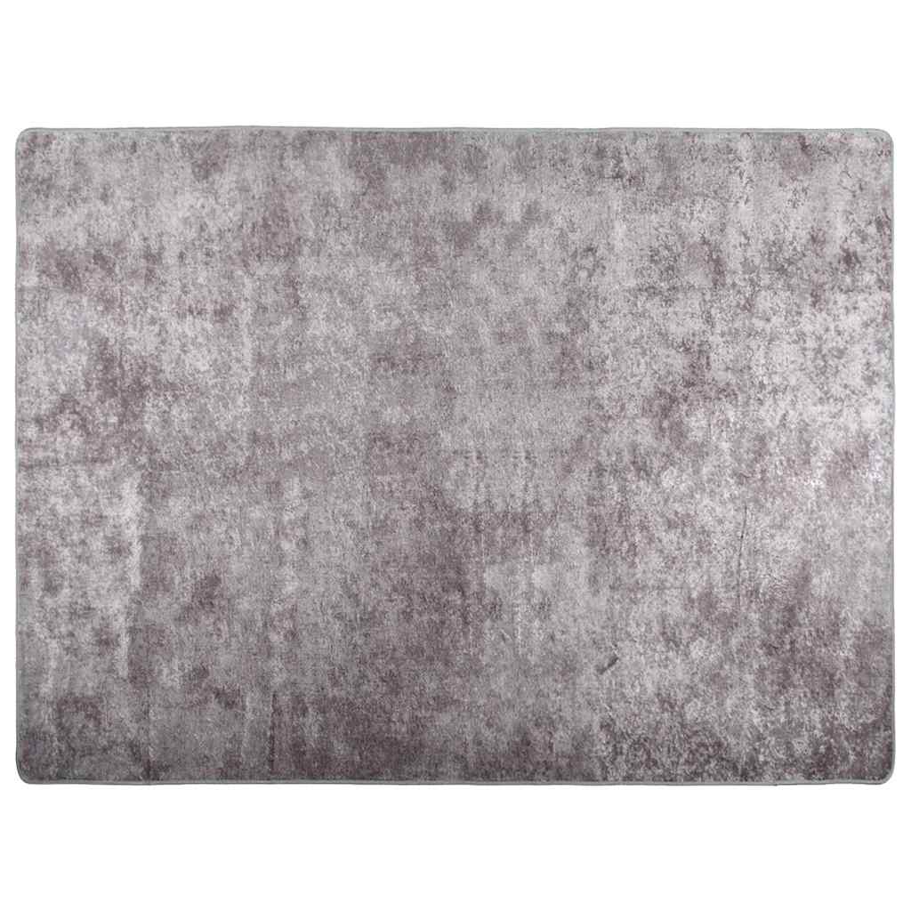 Tapis vidaxl Wasable Anti-Slip 400x300 cm Gray
