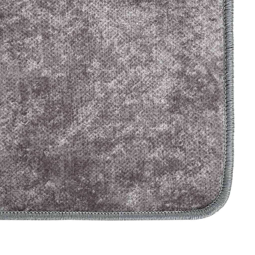 Tapis vidaxl Wasable Anti-Slip 400x300 cm Gray