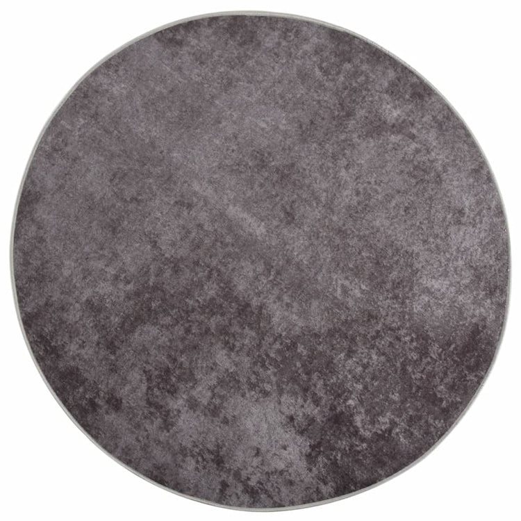 Tapis vidaxl Anti-slip lavable Ø 200 cm gris