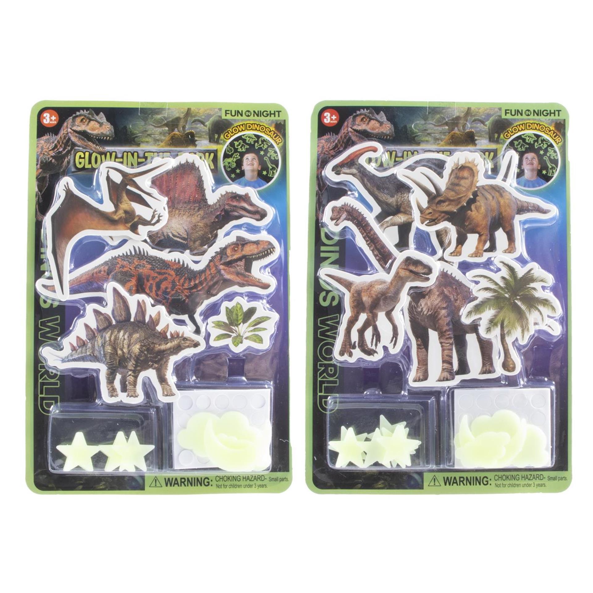 Autocollants phosphorescents dinosaure 26 pièces