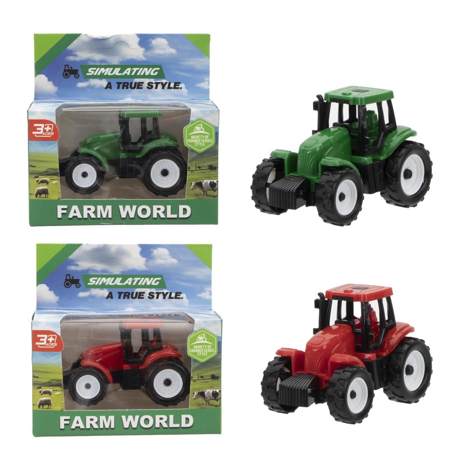 Jono jouets tracteur roue libre 7cm