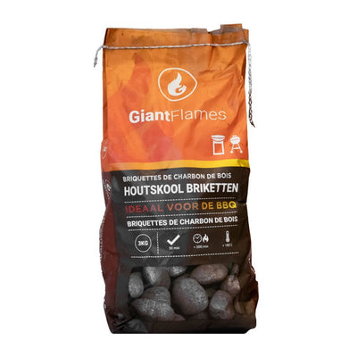 Flames géants pefc Briket à charbon de bois 3 kg