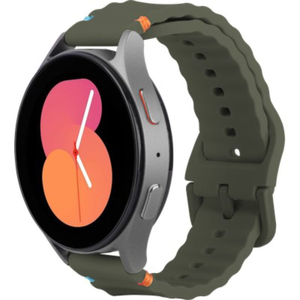 Bracelet Justincase activeflex pour Samsung Galaxy Watch 20mm kaki