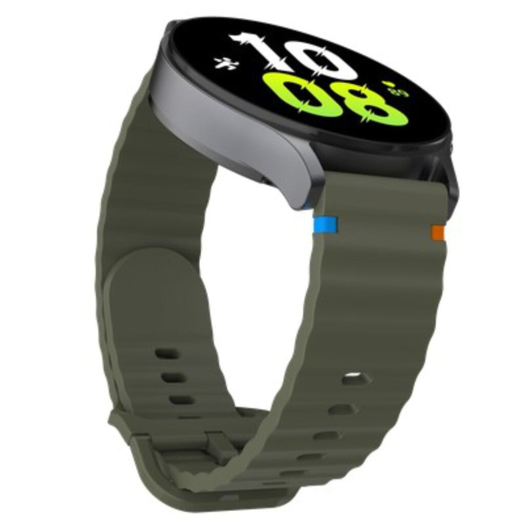 Bracelet Justincase activeflex pour Samsung Galaxy Watch 20mm kaki