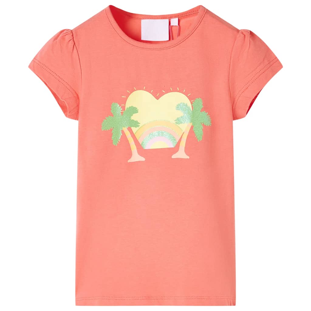 Vidaxl Child's Shirt 140 Coral coloré