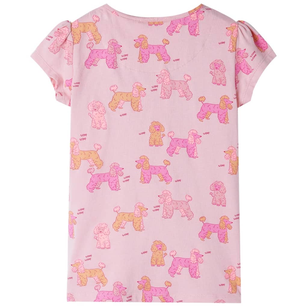 Vidaxl Pyjama pour enfants avec des manches courtes 92 rose clair
