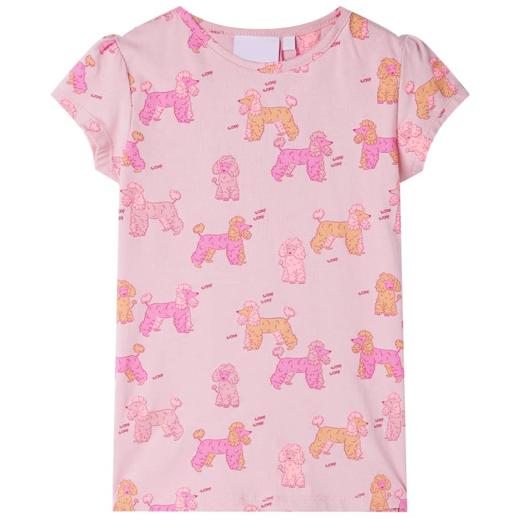 Vidaxl Pyjamas pour enfants avec des manches courtes 116 rose clair