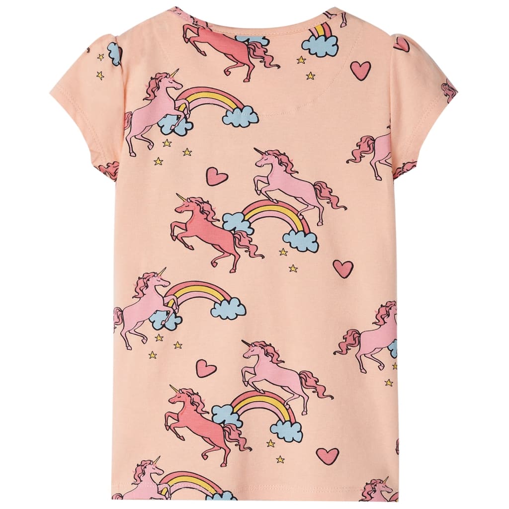 Vidaxl Pyjama pour enfants avec manches courtes 92 Licht Orange