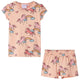 Vidaxl Pyjama pour enfants avec manches courtes 128 Orange léger