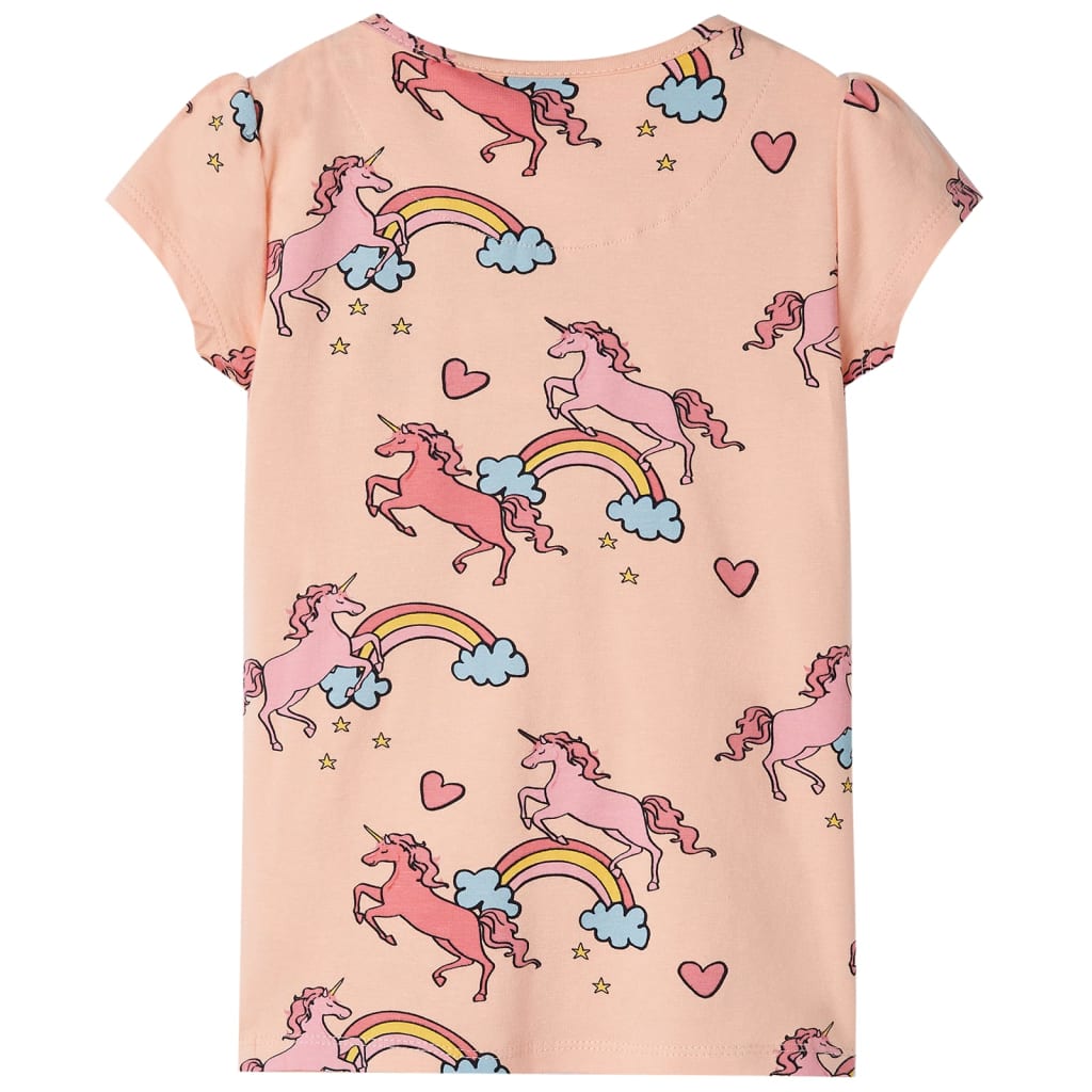Vidaxl Pyjama pour enfants avec manches courtes 128 Orange léger