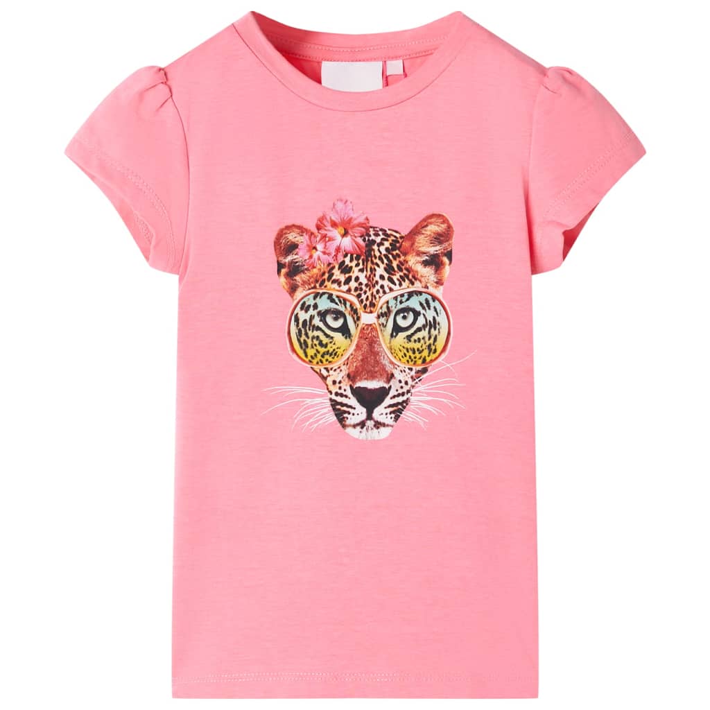 Vidaxl Child's Shirt 104 Neoon Pink