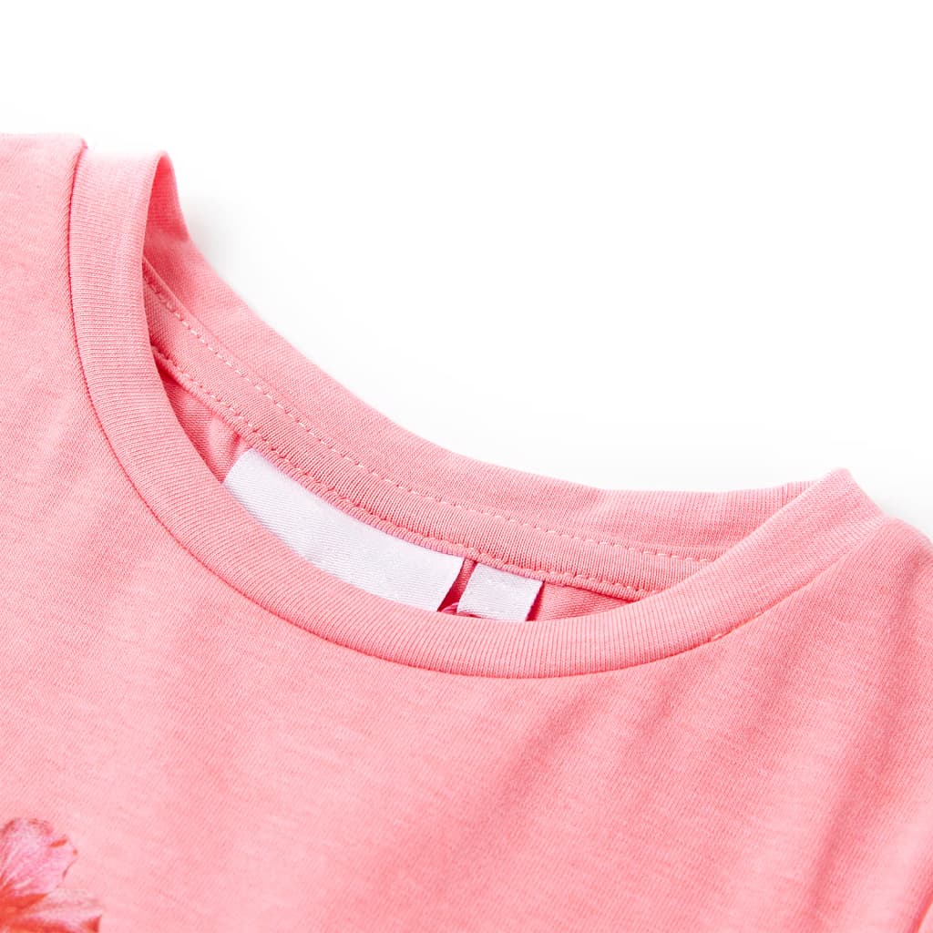 Vidaxl Child's Shirt 140 Neoon Pink