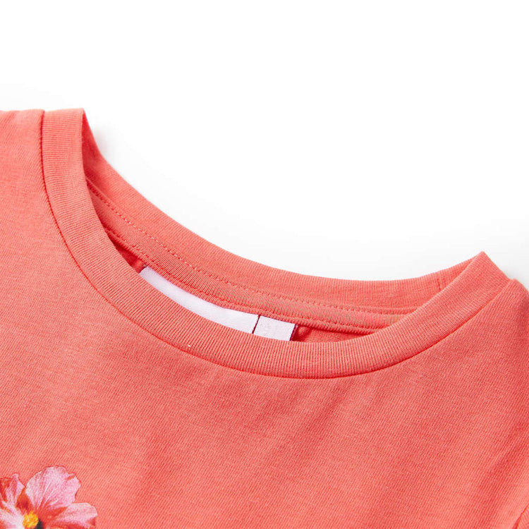Vidaxl Child's Shirt 116 Coral coloré